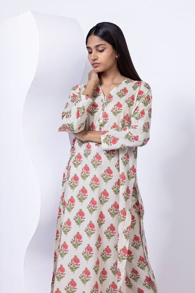 Printed | Cambric | Kurta | AED 40.00