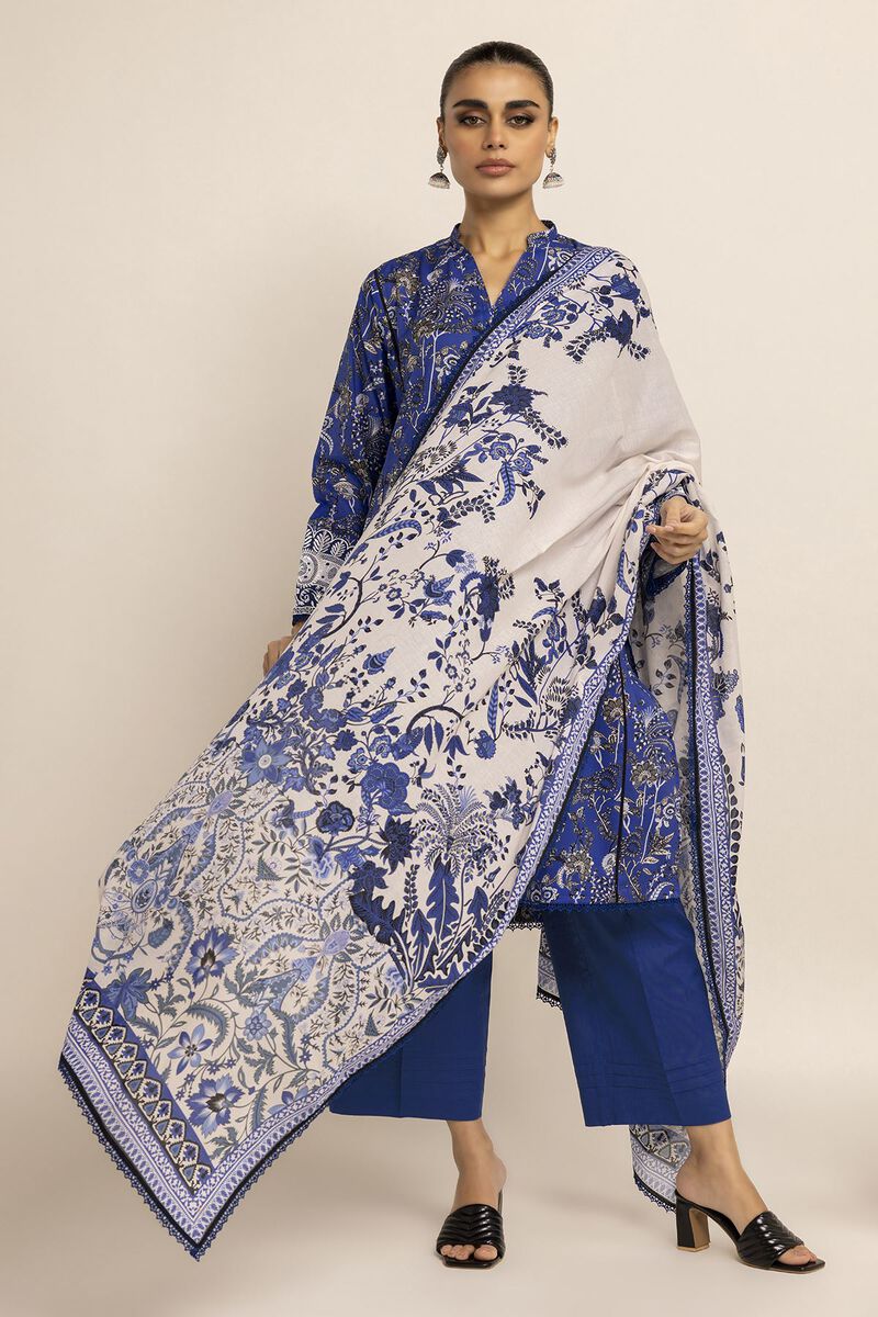 Embroidered | Cambric | Fabrics 3 Piece | null