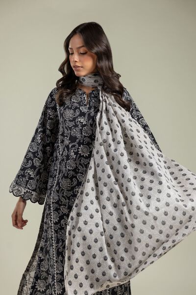 Printed | Lawn | Off-White Lawn Dupatta | AED 80.00