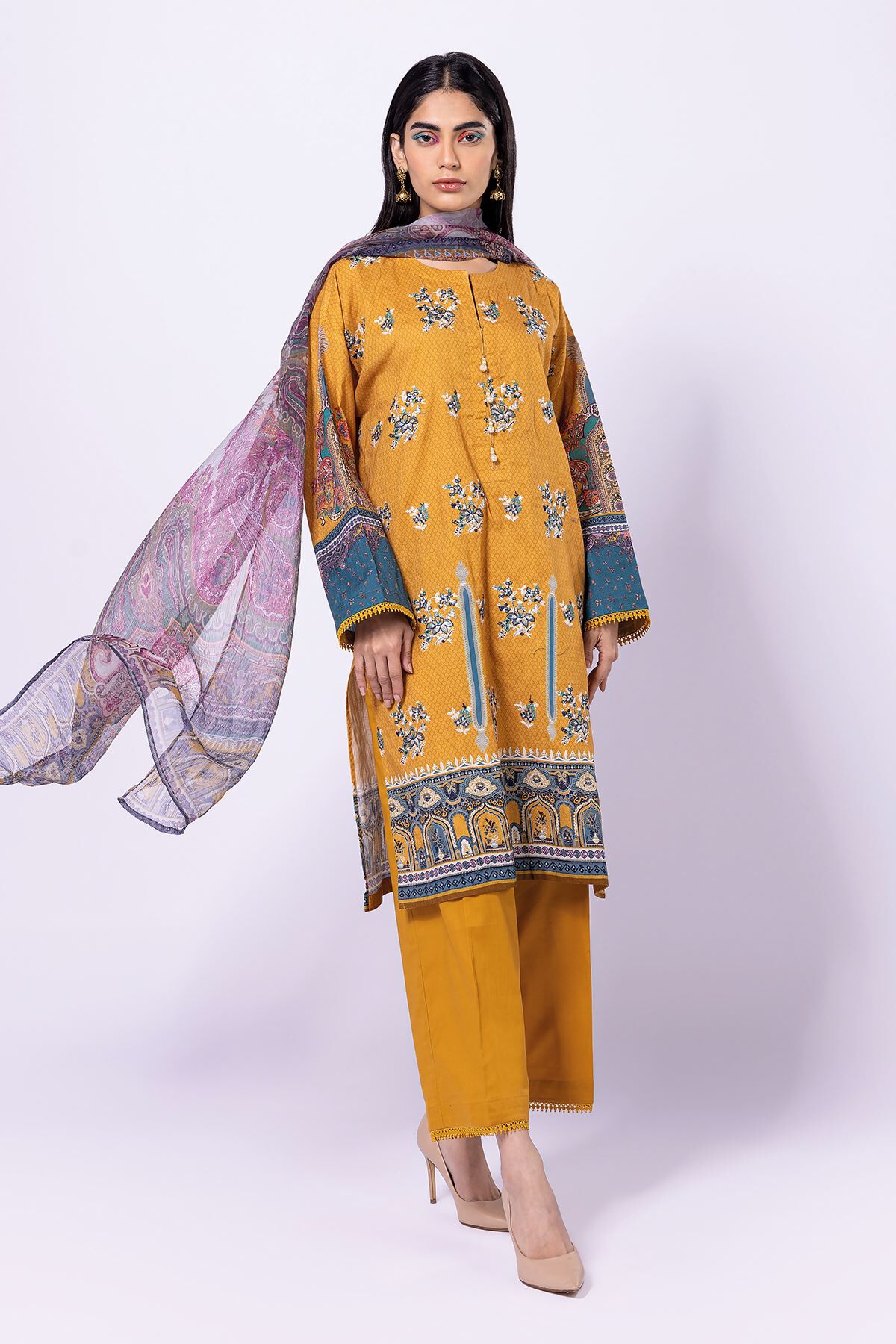 Khaadi yellow dress shop
