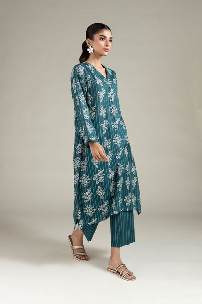 Printed | Textured Cotton | Pants | AED 70.00