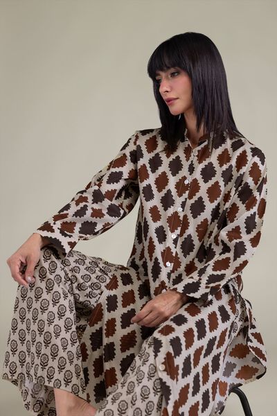Printed | Cambric | Long Cambric Kurta | AED 50.00