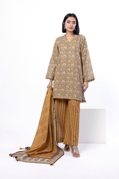 Printed | Light Khaddar | Tailored 3 Piece | AED 90.00