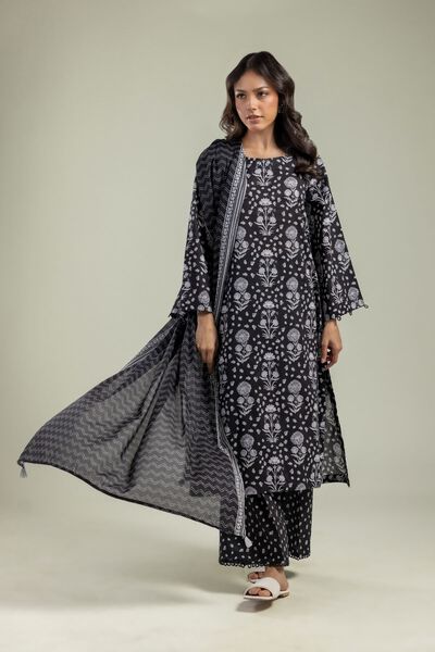Printed | Lawn | Black Lawn Dupatta | AED 80.00