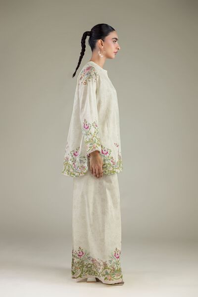 Printed | Cambric | Floral Cambric Pants | AED 150.00