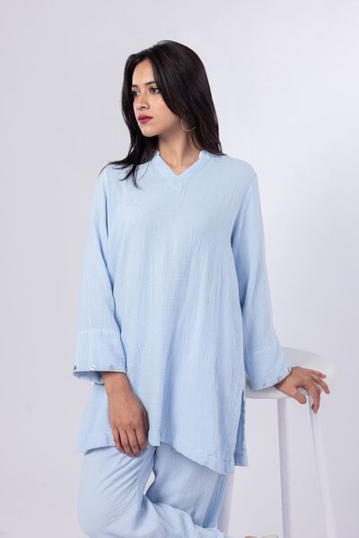 Dyed | Cheese Cloth | Kurta | AED 42.00