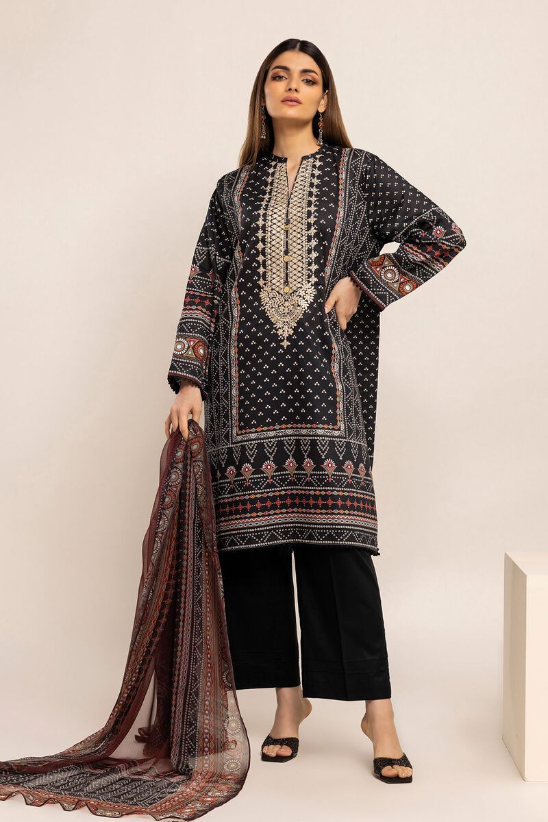 Embroidered | Cambric | Fabrics 3 Piece | null