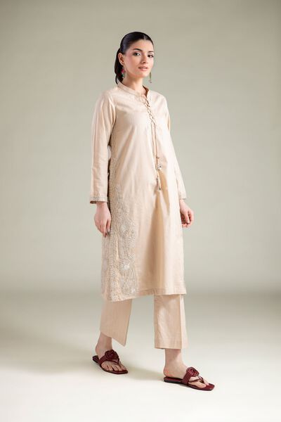 Embroidered | Cotton Dobby | Pants | AED 100.00