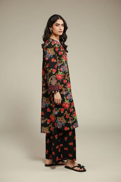 Printed | Textured Cotton | Pants | AED 90.00