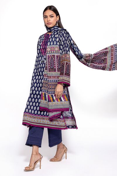 Lawn | Embroidered | Fabrics 3 Piece | AED 120.00