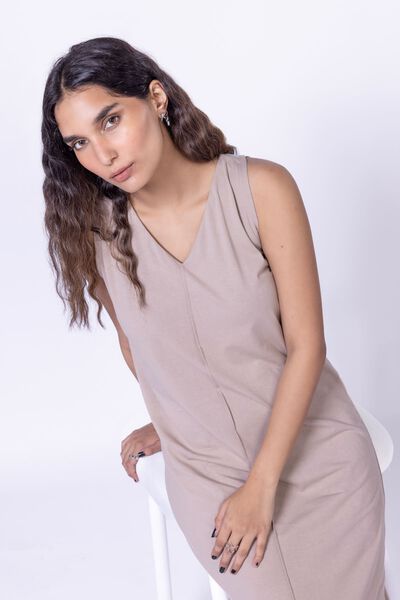 Dyed | Lycra Jersey | Maxi Dress | AED 30.00
