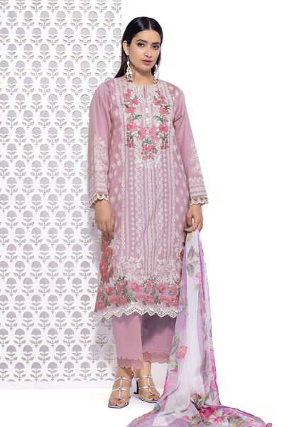 Cambric | Embroidered | Fabrics 3 Piece | AED 200.00