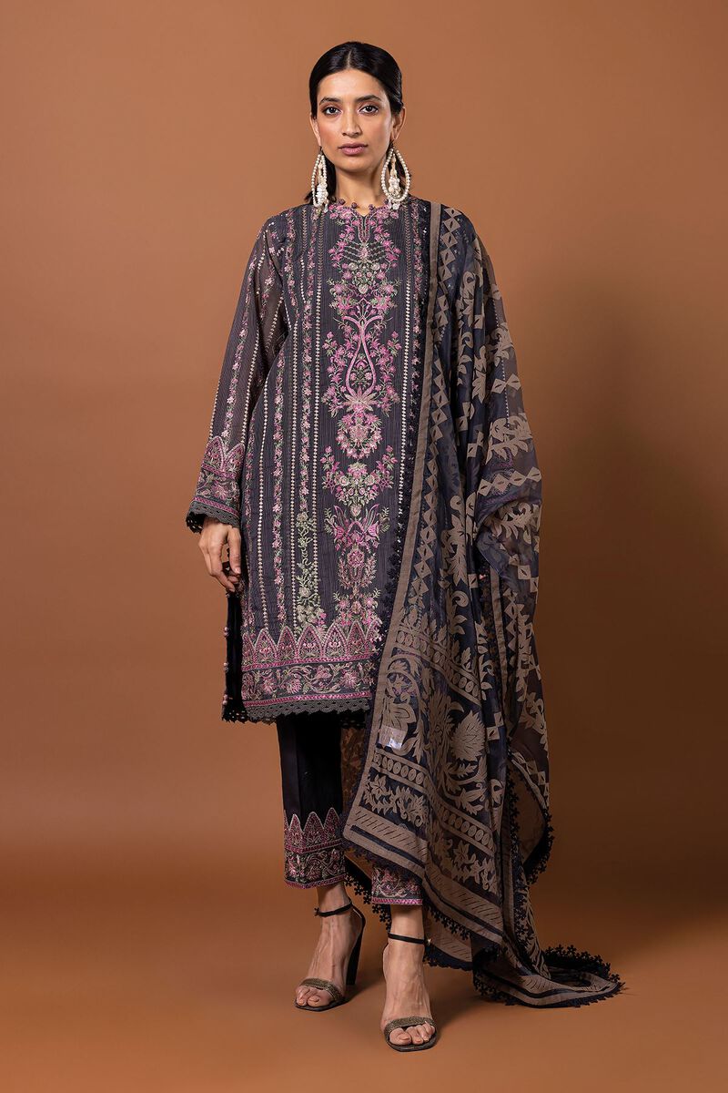 Embroidered | Polyester Organza | Fabrics 3 Piece | null
