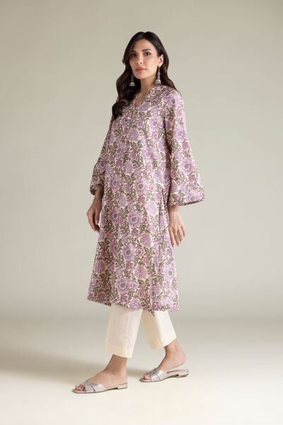 Embroidered | Cambric | Straight Cambric Pants | AED 80.00