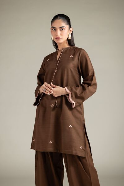 Embroidered | Textured Cotton | Kurta | AED 150.00