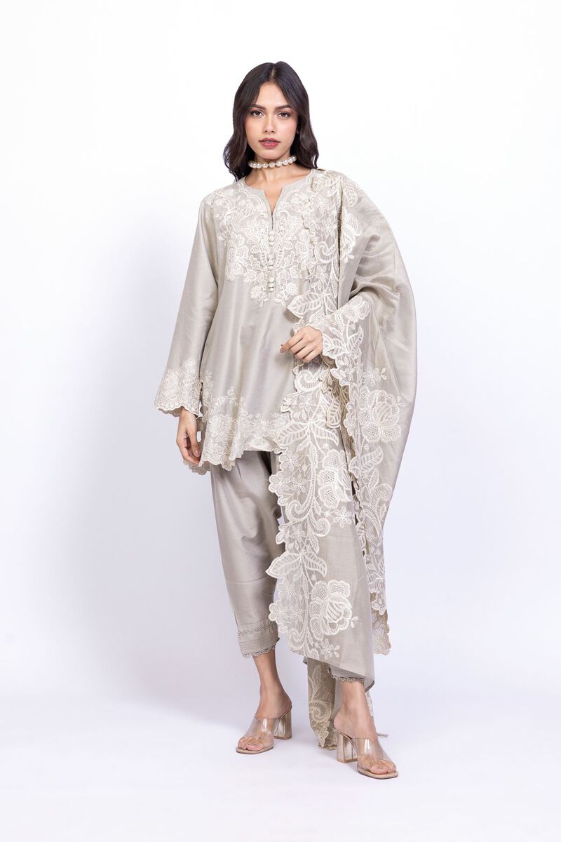 Embroidered | Cotton Net | Dupatta | null