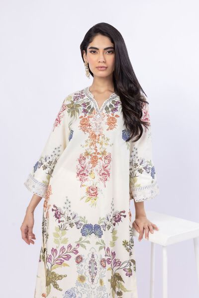 Embroidered | Russian Raw Silk | Kurta | AED 90.00