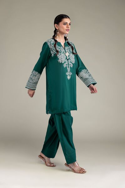 Dyed | Cambric | Green Solid Shalwar  | AED 80.00