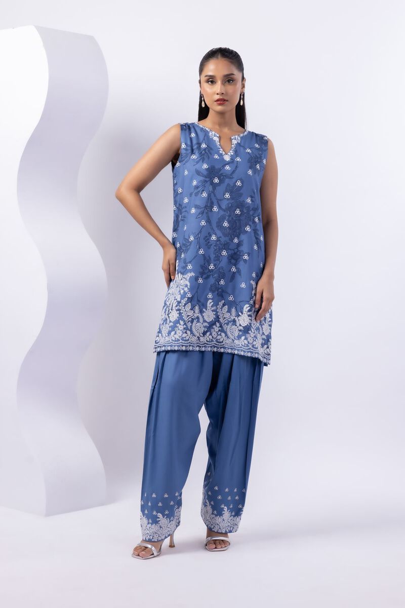Embroidered | Crosshatch Raw Silk | Kurta | AED 54.00