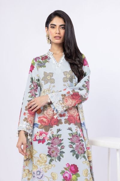 Embroidered | Russian Raw Silk | Kurta | AED 90.00