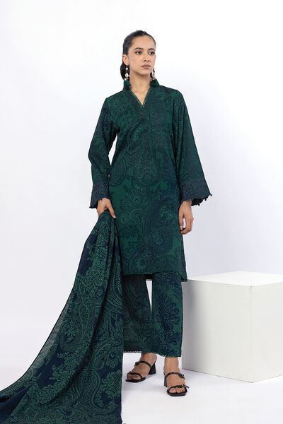 Embroidered | Light Khaddar | Paisley 3-Piece Set | AED 200.00