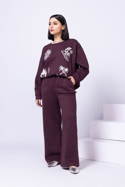 Dyed | Cotton Polyester Fleece | Trousers | AED 21.60