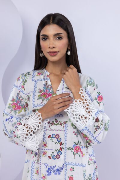 Embroidered | Crosshatch Poplin | Kurta | AED 120.00