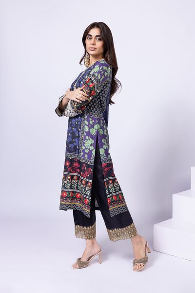 Embroidered | Russian Raw Silk | Pants | AED 36.00