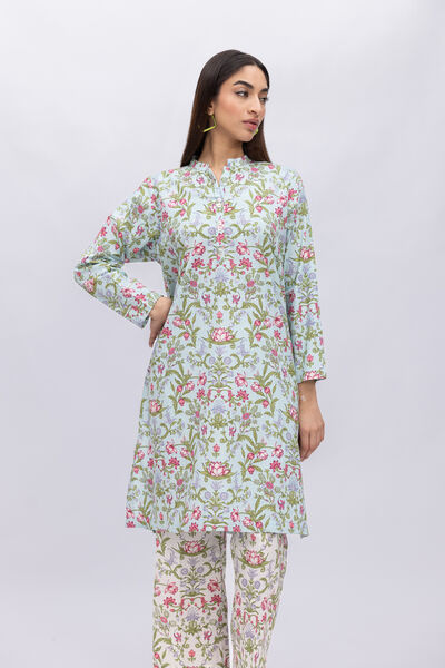 Printed | Crosshatch Poplin | Kurta | AED 100.00
