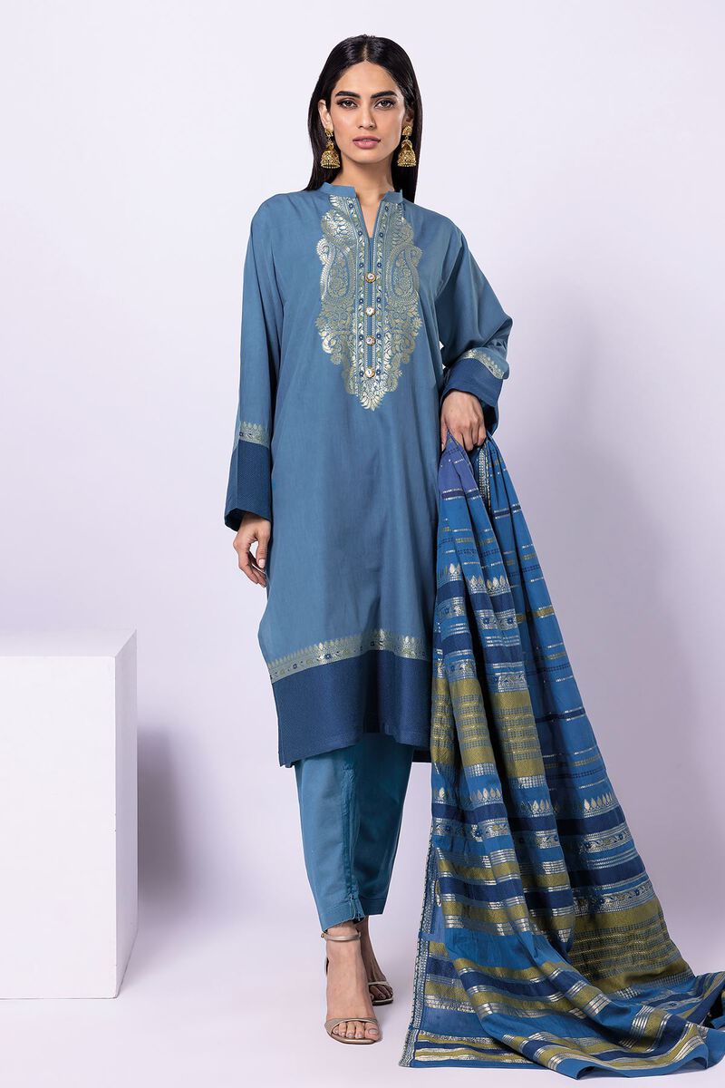 Buy Fabrics 3 Piece Suit | 67.50 AED | 1001752070 | Khaadi United Arab ...