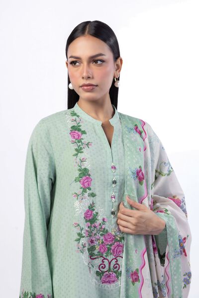 Embroidered | Cotton Dobby | Fabrics 3 Piece | AED 200.00