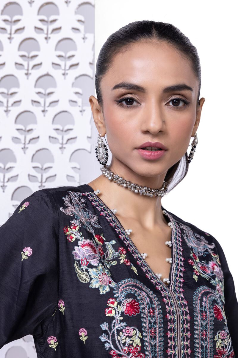 Embroidered | Raw Silk | Kurta | null
