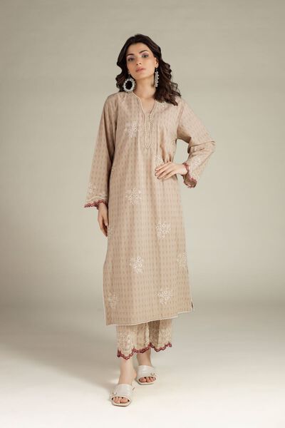 Embroidered | Cotton Dobby | Fabrics 2 Piece | AED 150.00