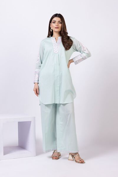 Embroidered | Cambric | Pants | AED 68.00