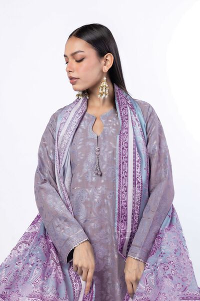 Dyed | Jacquard | Fabrics 3 Piece | AED 180.00