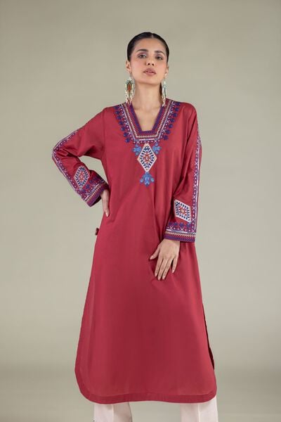Embroidered | Cambric | Kurta | AED 130.00