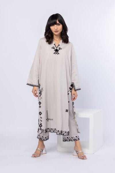 Embroidered | Cotton Dobby | Pants | AED 80.00