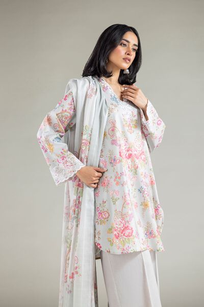Embroidered | Textured Lawn | Tailored Lawn 3-Piece | AED 150.00