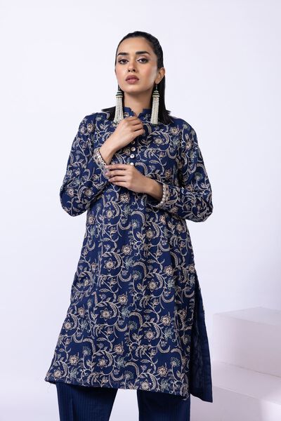 Embroidered | Polyester Crinkle Chiffon | Kurta | AED 90.00