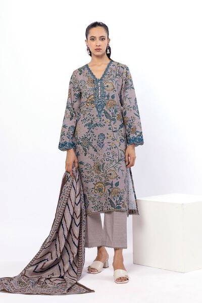 Embroidered | Light Khaddar | Fabrics 3 Piece | AED 140.00