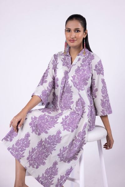 Printed | Ripple Crinkle | Kurta | AED 50.00