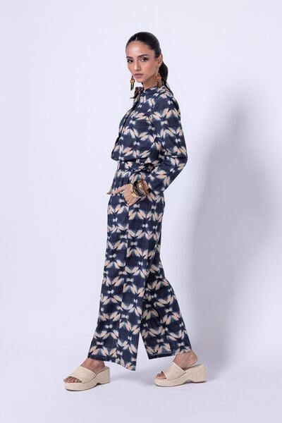 Printed | Crosshatch Poplin | Trousers | AED 24.00