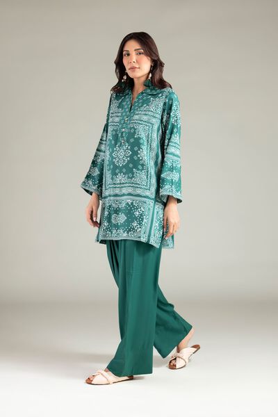 Printed | Viscose | Solid Relaxed Shalwar | AED 100.00
