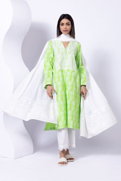 Embroidered | Crosshatch Poplin | Kurta | AED 140.00