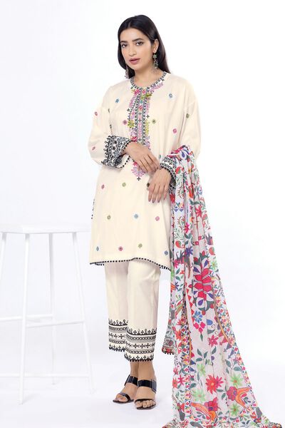 Embroidered | Dobby | Fabrics 3 Piece | AED 200.00