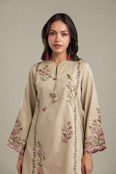 Embroidered | Textured Cotton | Kurta | AED 230.00