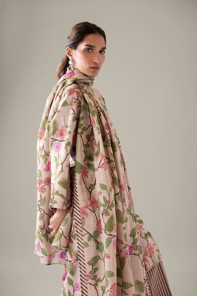 Printed | Textured Cotton | Dupatta | AED 60.00