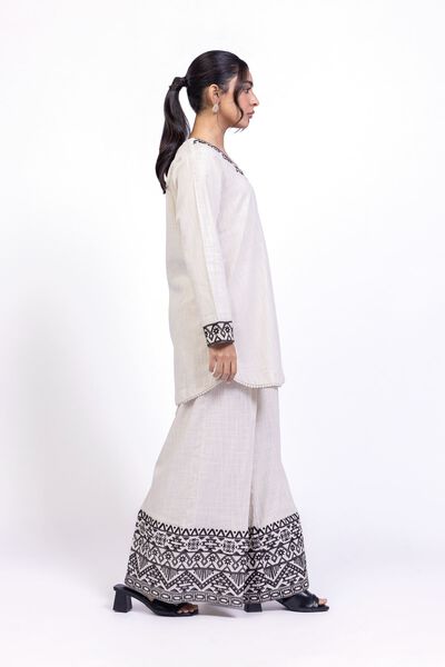 Embroidered | Heavy Textured Cotton | Pants | AED 100.00