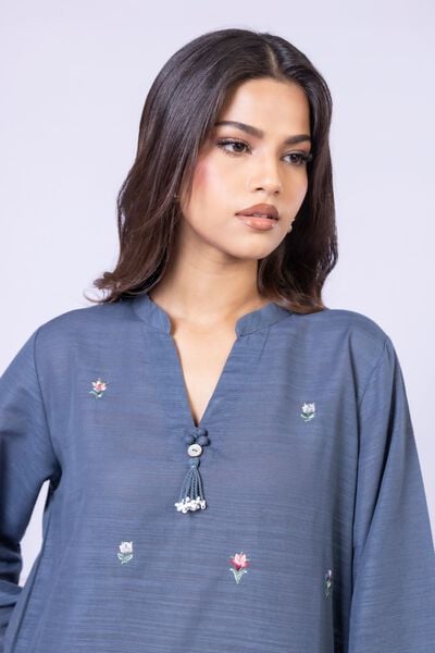 Embroidered | Textured Cotton | Kurta | AED 120.00