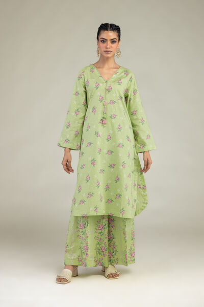 Printed | Cambric | Floral Cambric Pants | AED 130.00